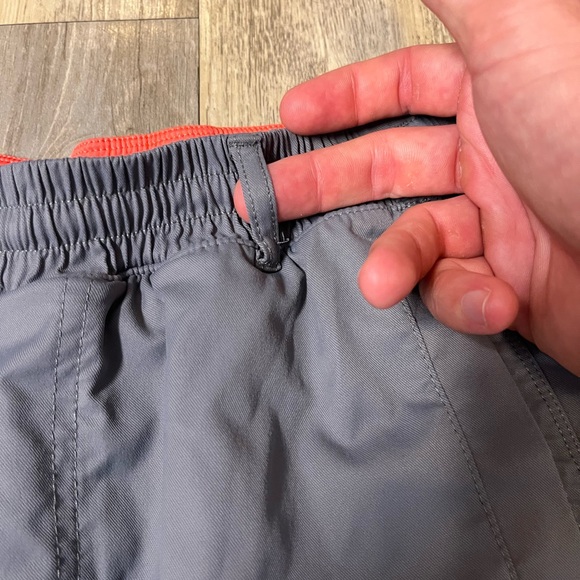 Birddogs Men's Shorts Lined Drawstring Casual Active Grey Orange Size Medium - Picture 7 of 13